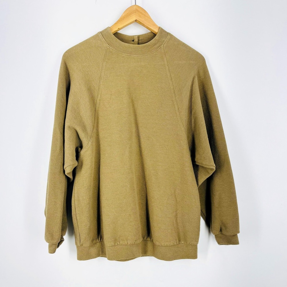 Madewell Women's Button Back Raglan Sweatshirt Pullover Top Size XS